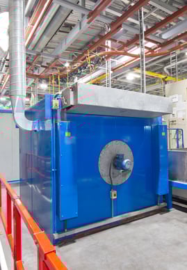 Side View with View of Extraction Fan Motor