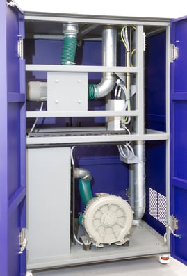 Tonejet Dual Blower Cabinet with Side Channel Blower & Centrifugal Air Blower