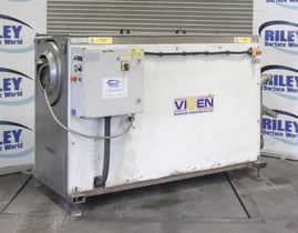 Vixen Surface Treatments Rotary Screw Hot Air Continuous Product Drying Machine