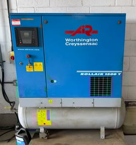 Worthington Creyssensac Rollair 1500T Rotary Screw Compressor & Dryer