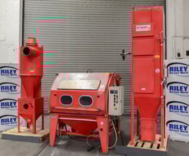 Rosler Rotary Table Semi Auto Blast Cabinet With Full Recovery