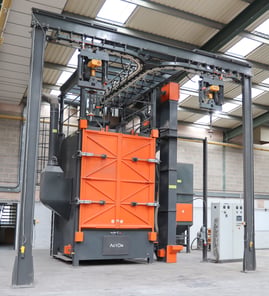 Acton ASHB 25X20 Spinner Hanger Shot Blasting Machine