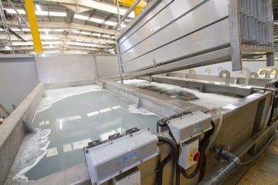 An example a cleaning process in a plating line