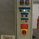 Control panel under power, cooling down
