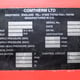 Comtherm Burner Manufacturers Plate