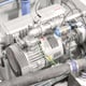 Busch R5 Oil-lubricated Rotary Vane Vacuum Pump - Top View
