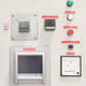 Control Panel Close Up with Eurotherm Chart Recorder