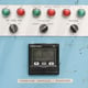 Eurotherm Temperature Controller and Programmer. Indicator Lights and Switches