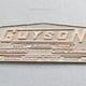 Manufacturers Plate