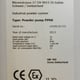 OptiFeed PP06 powder pump Manufacturers Label