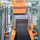 Rosler Batch Tumble Belt Blast Cleaning Machine with Loader and Dust Extraction